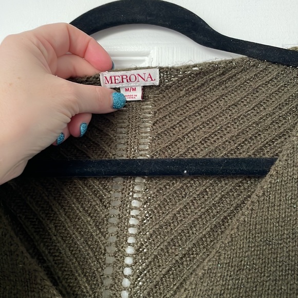 Merona Olive Green Sweater - Picture 2 of 5